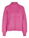 Noisy May HIGH NECK KNITTED PULLOVER, Hot Pink, highres - 27017053_HotPink_001.jpg