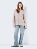 Noisy May LONG KNITTED PULLOVER, Taupe Gray, highres - 27030269_TaupeGray_1103525_004.jpg