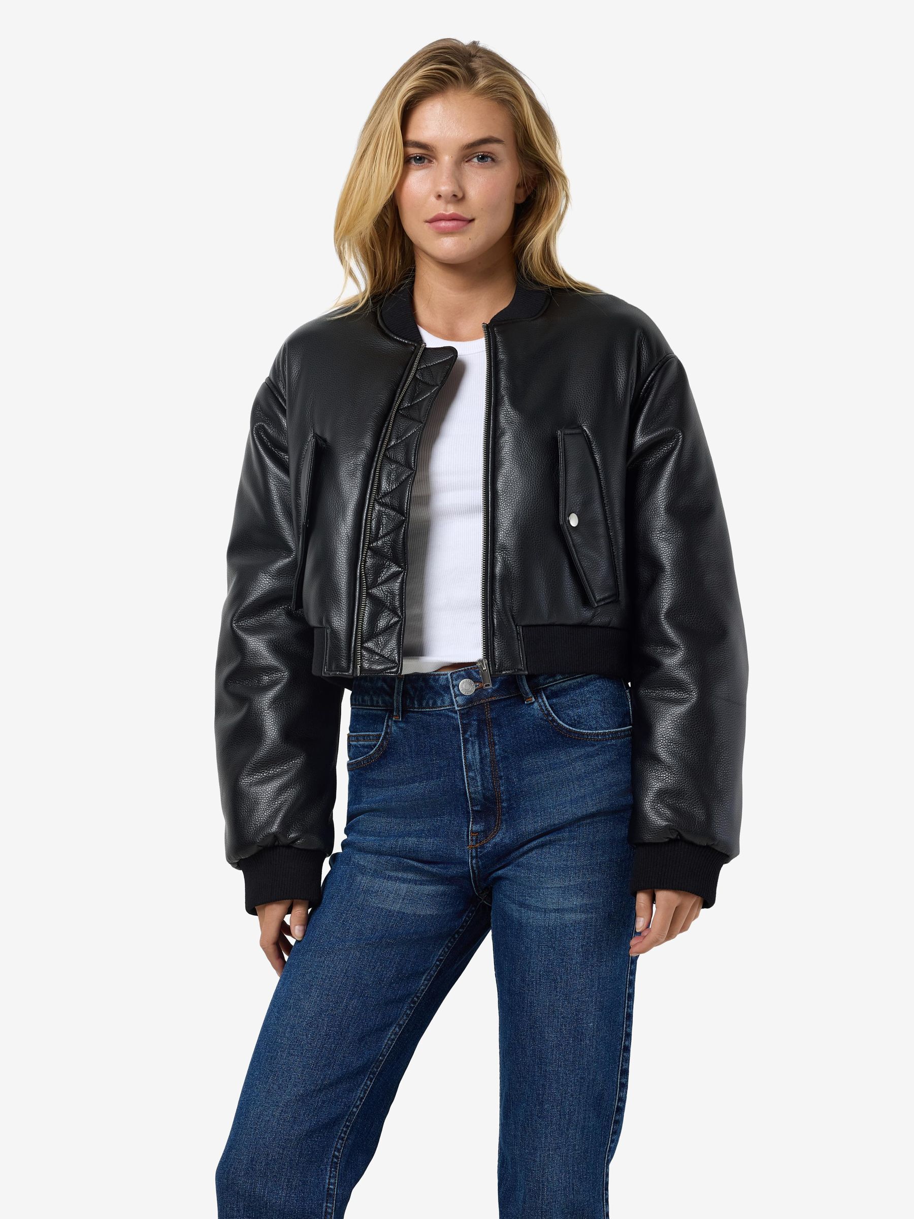 Noisy may faux leather jacket outlet