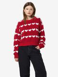 Product image thumbnail - HEART JUMPER, Racing Red | 1