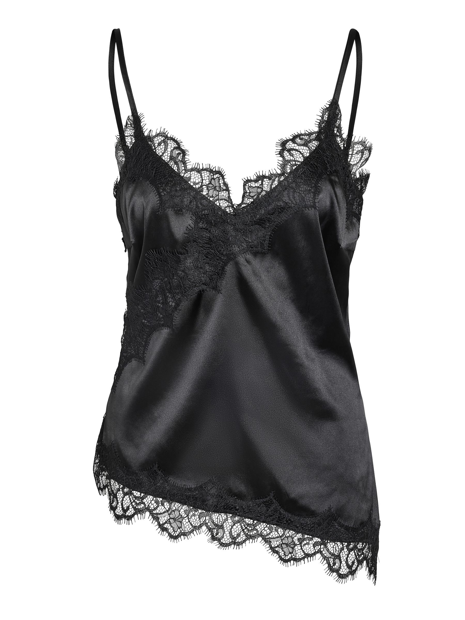 SATIN CAMISOLE | Black | NOISY MAY®