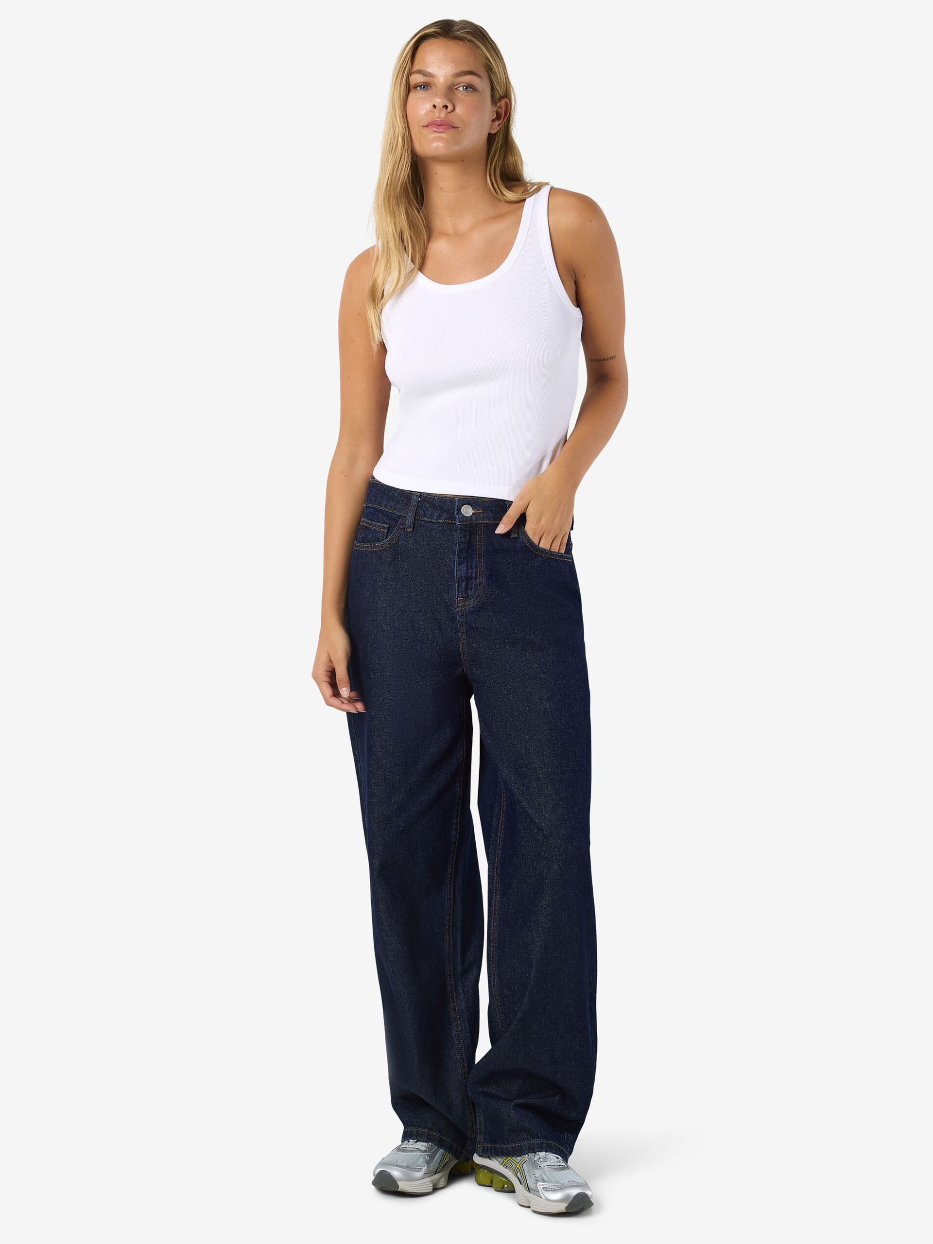 Carousel image - NMALEXA JEAN LOOSE FIT, Dark Blue Denim | 7