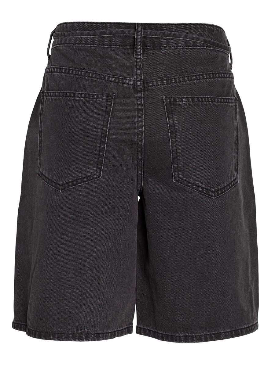 Carousel image - NMMAISY  DENIM SHORTS, Black Denim | 7