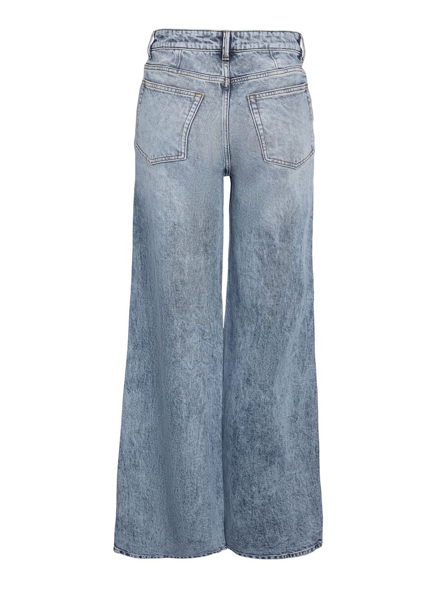Carousel image - NMNELLIE  WIDE LEG JEANS, Light Blue Denim | 2