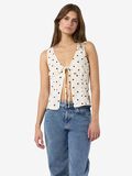 Product image thumbnail - NMSOPHIE GEBUNDENES TOP, Cloud Dancer | 1