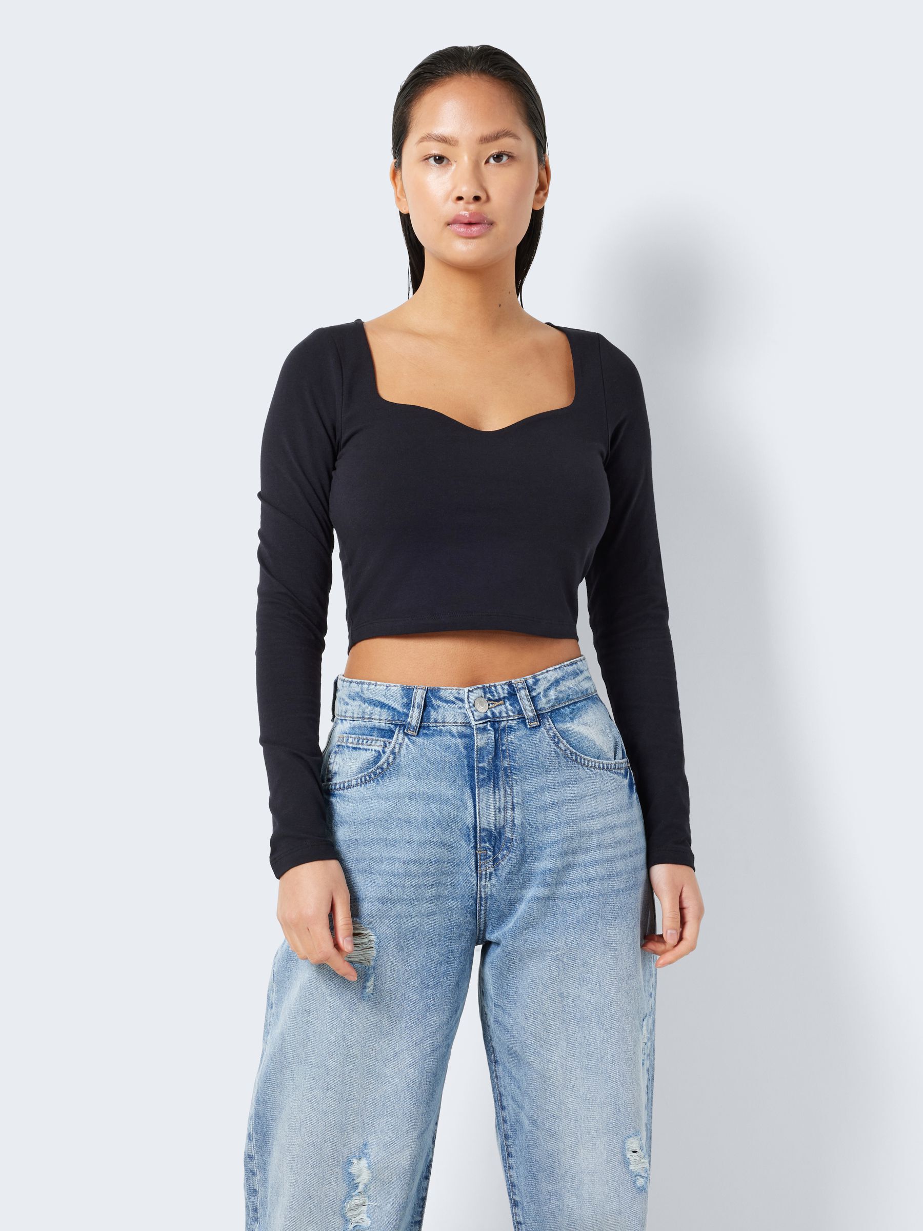 Long sleeve sweetheart top store