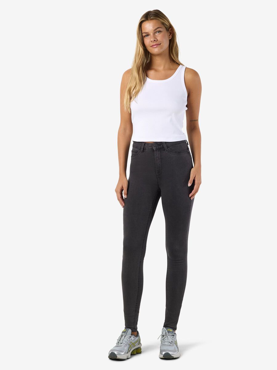 Product carousel image - NMCALLIE SKINNY JEANS, Dark Grey Denim | 2