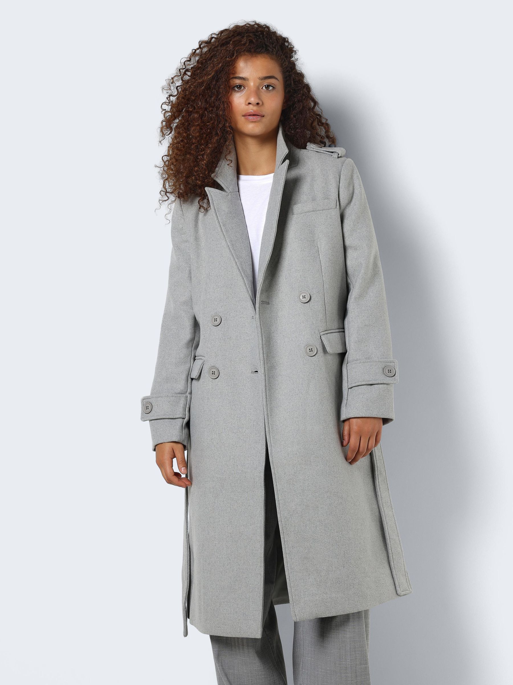 LONG MANTEAU Gris NOISY MAY