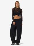 Product image thumbnail - NMEVE LONG SLEEVED TOP, Black | 4