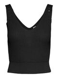 Noisy May SLEEVELESS KNITTED TOP, Black, highres - 27020432_Black_001.jpg