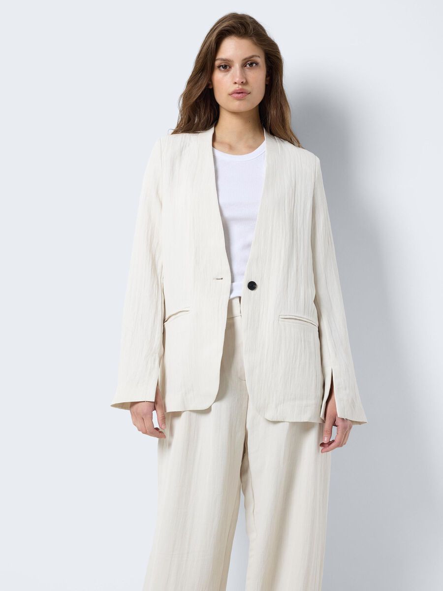 Noisy May À SIMPLE BOUTONNAGE BLAZER, Pearled Ivory, highres - 27030034_PearledIvory_003.jpg