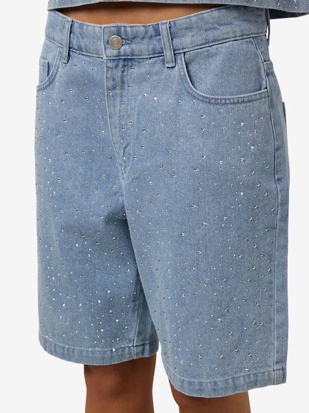Noisy May RHINESTONE DENIM SHORTS, Light Blue Denim, highres - 27036690_LightBlueDenim_006.jpg