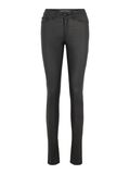 Noisy May NMLUCY COATED NORMAL WAIST TROUSERS, Black, highres - 27000548_Black_001.jpg