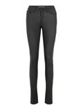 Noisy May NMLUCY COATED NORMAL WAIST PANTALON, Black, highres - 27000548_Black_001.jpg