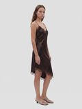 Product image thumbnail - SATIN STROP KJOLE, Chocolate Brown | 9