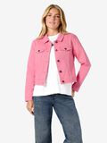 Product image thumbnail - SHORT DENIM JACKET, Begonia Pink | 1