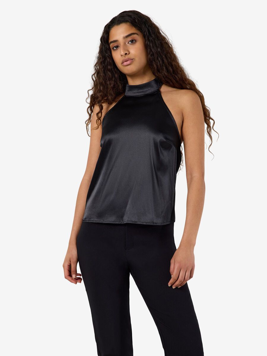 Product tile image NMBAMBI HALTERNECK TOP, Black 27039520_Black