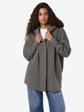 Product image thumbnail - FLEECE COATIGAN, Charcoal Gray | 5