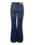 Product image thumbnail - NMROOXY FLARED JEANS, Medium Blue Denim | 8