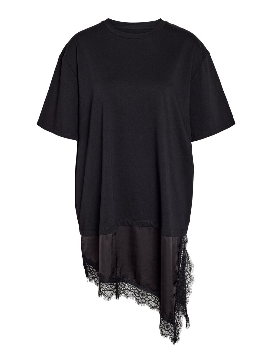 Carousel image - NMFILLA LACE  T-SHIRT, Black | 2
