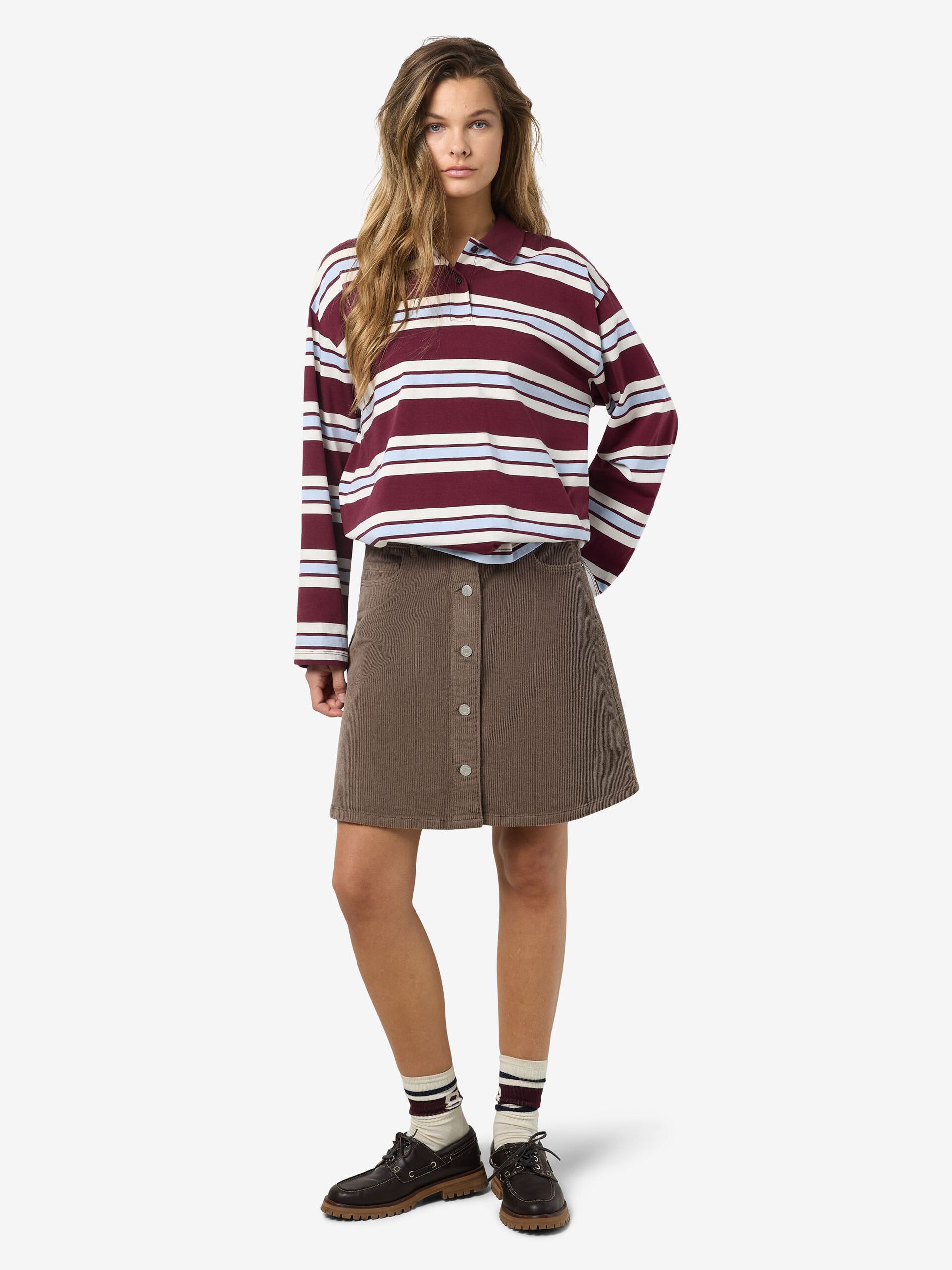Carousel image - CORDUROY MINI SKIRT, Morel | 6