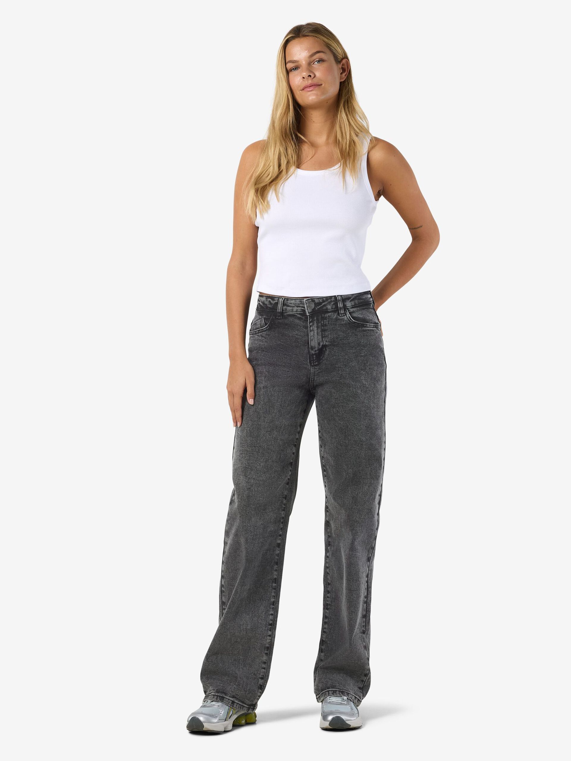 Carousel image - NMYOLANDA JEAN DROIT, Dark Grey Denim | 4