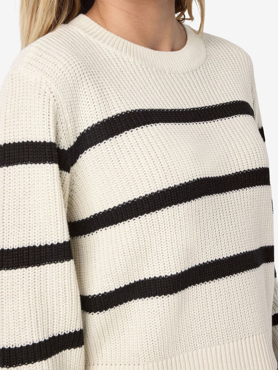 Carousel image - GESTREIFTER STRICKPULLOVER, Eggnog | 5