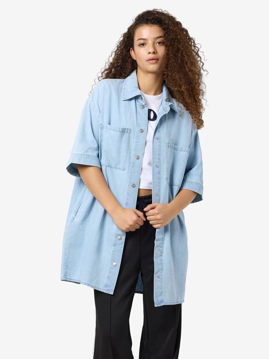 Noisy May OVERSIZE JEANSSKJORTA, Light Blue Denim, highres - 27034954_LightBlueDenim_007.jpg