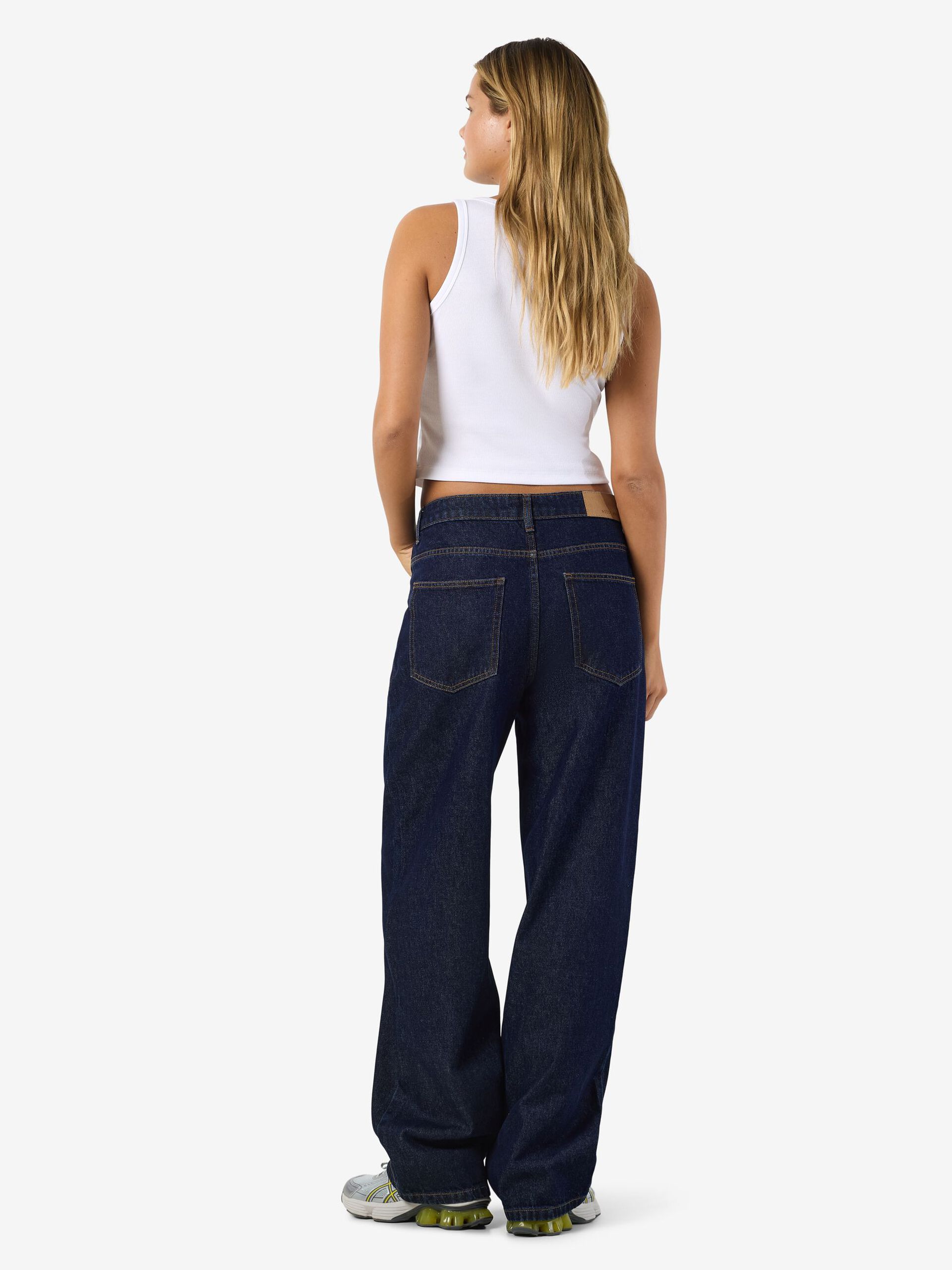 Carousel image - NMALEXA JEAN LOOSE FIT, Dark Blue Denim | 4