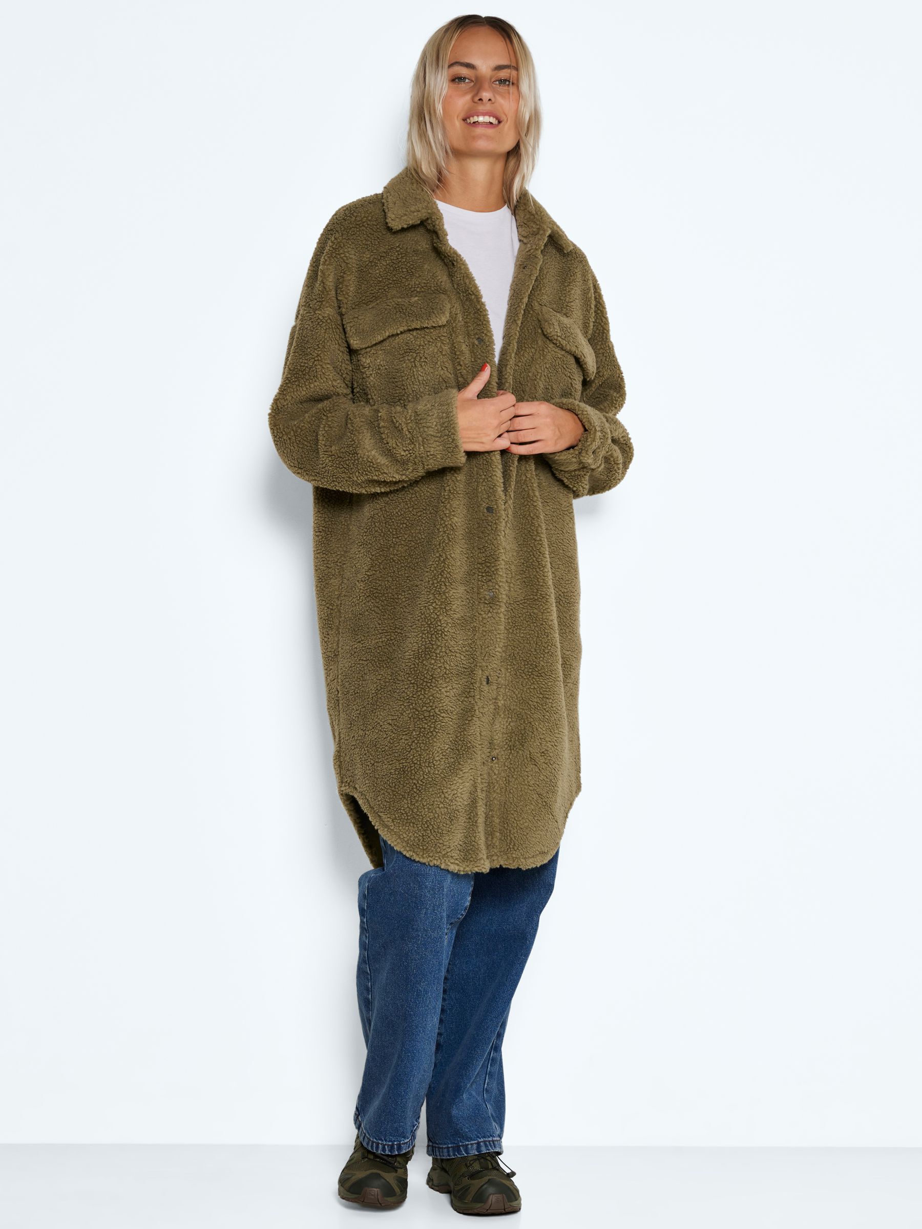 Noisy may draw cord teddy coat shop