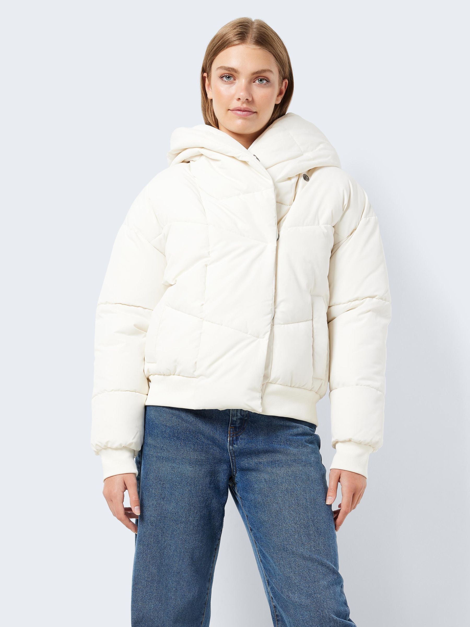 Short white sale puffer jacket