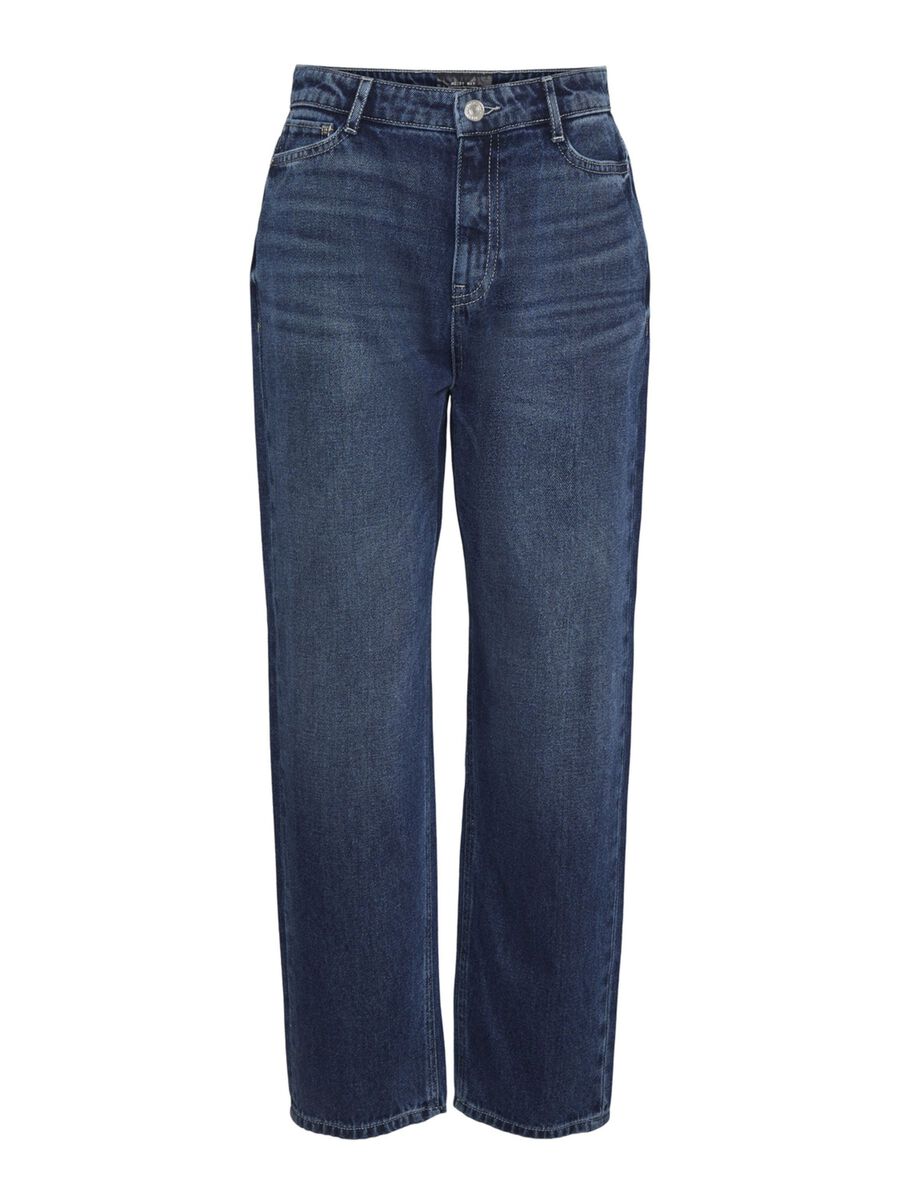 NMBROOKE STRAIGHT FIT JEANS, Medium Blue Denim, highres