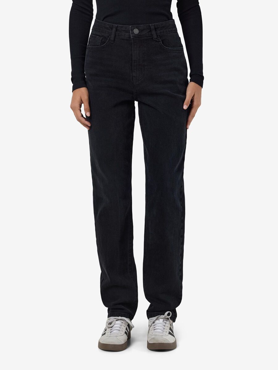 Noisy May NMDAISY MOM JEANS, Black Denim, highres - 27032319_BlackDenim_003.jpg