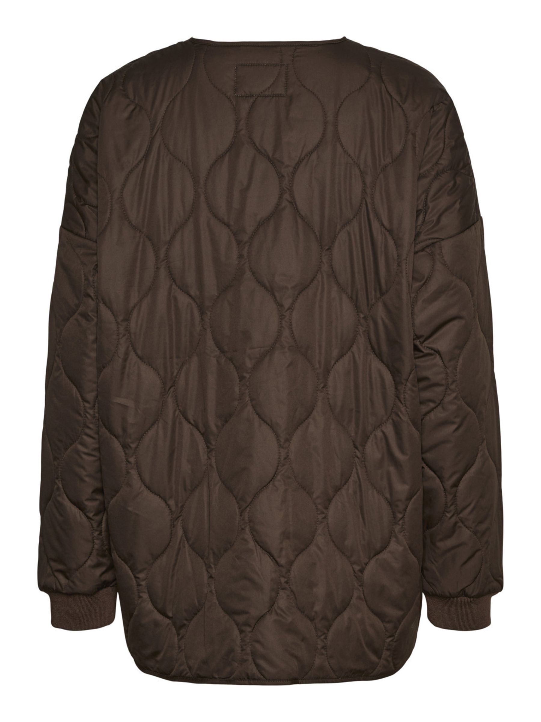 Brown QUILTED SHORT JACKET | Noisy May®