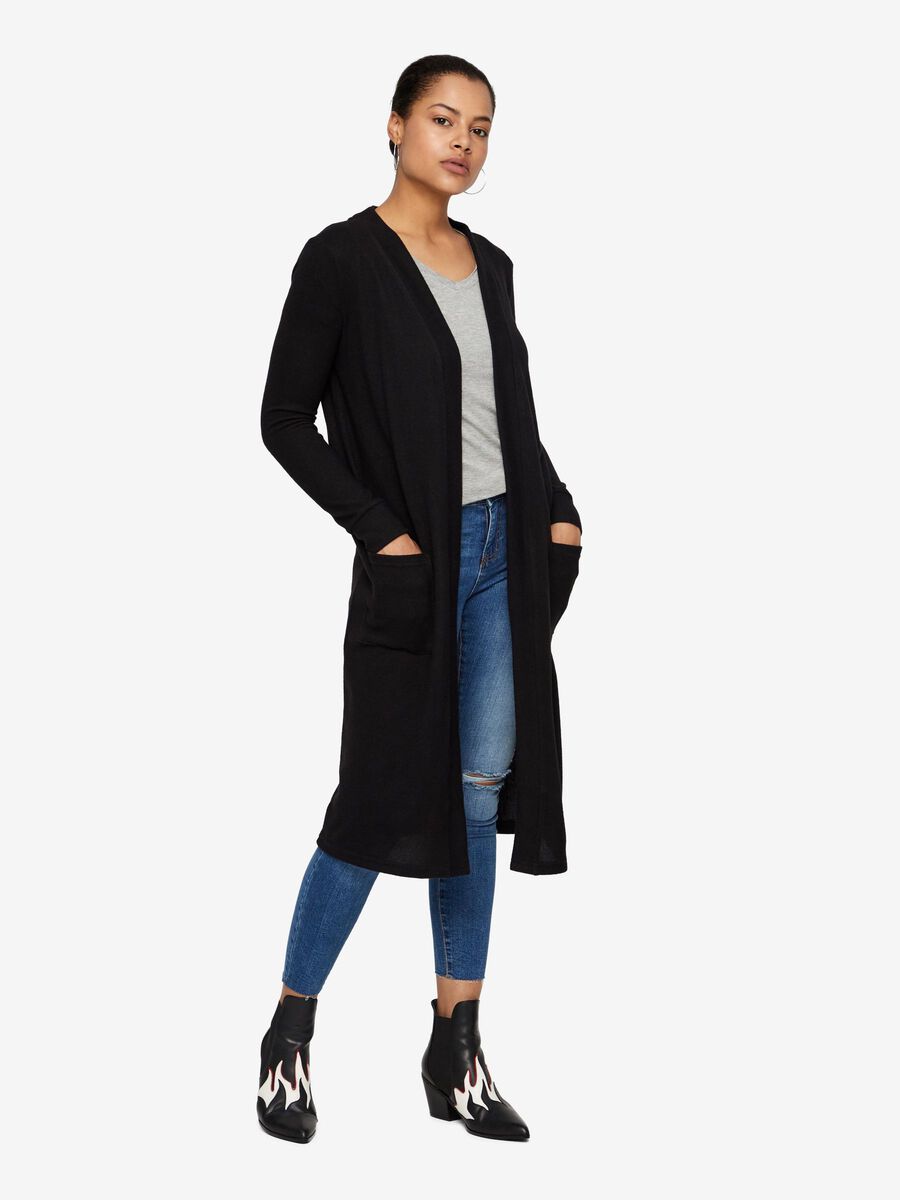 Noisy May LONG CARDIGAN CARDIGAN, Black, highres - 27008836_Black_007.jpg