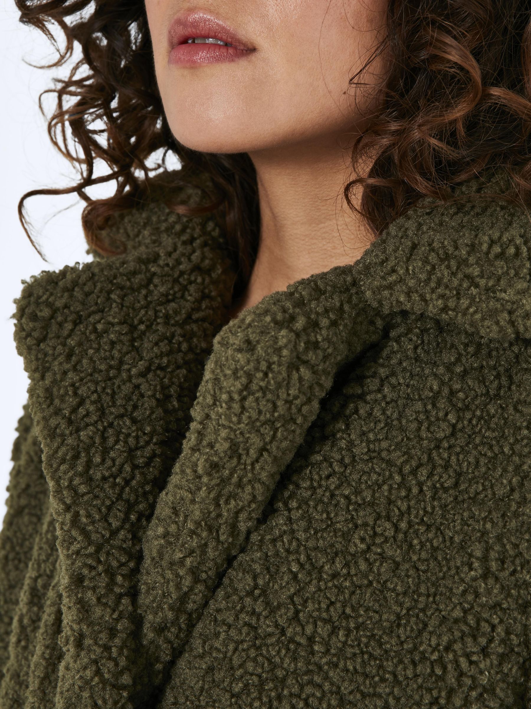 Khaki teddy coat hotsell