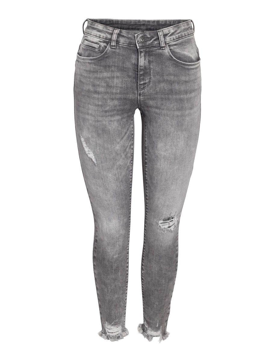 Noisy May NMKIMMY SKINNY FIT JEANS, Medium Grey Denim, highres - 27030525_MediumGreyDenim_001.jpg