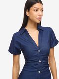 Product image thumbnail - NMJOSEFINA  MIDI DRESS, Dark Medium Blue Denim | 6