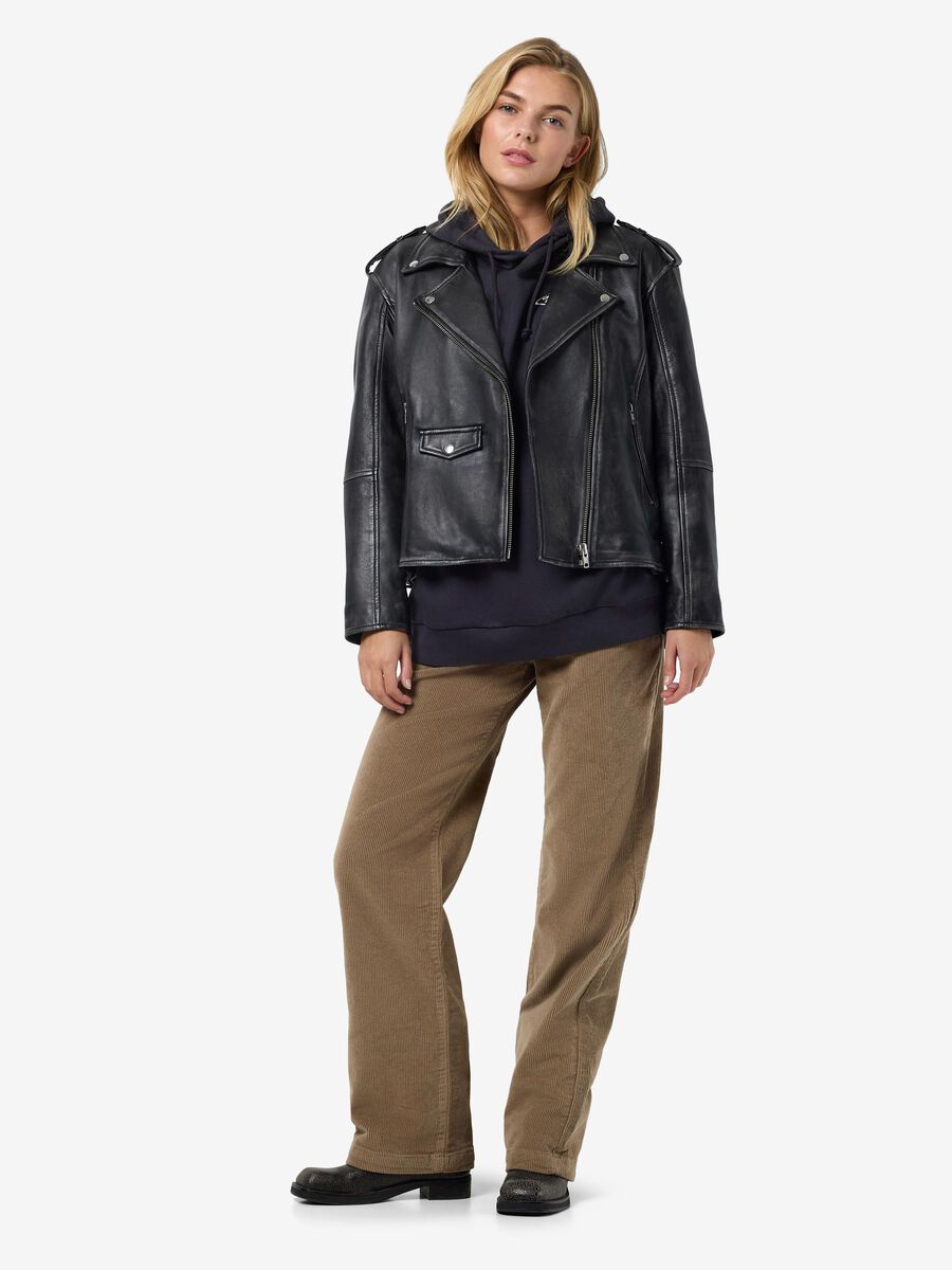 Noisy May STUDDED LEATHER JACKET, Black, highres - 27034478_Black_004.jpg