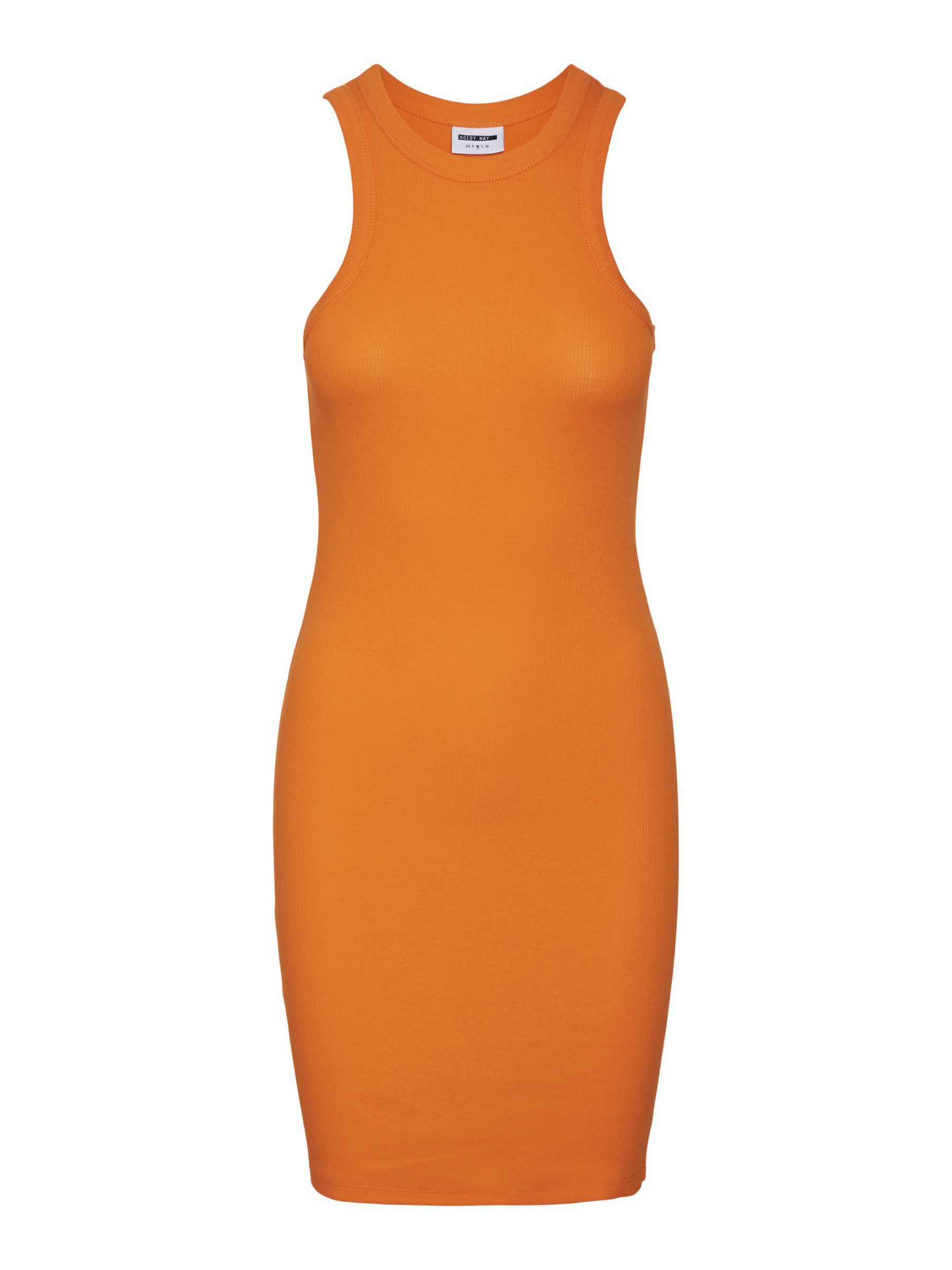 Ribbed orange dress top