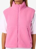 Product image thumbnail - NMMASEY TEDDY GILET, Begonia Pink | 5
