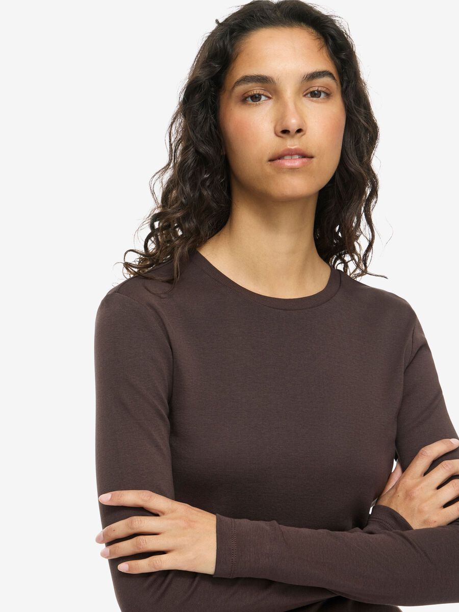 Carousel image - NMSTORMI  LONG SLEEVED TOP, Coffee Bean | 5
