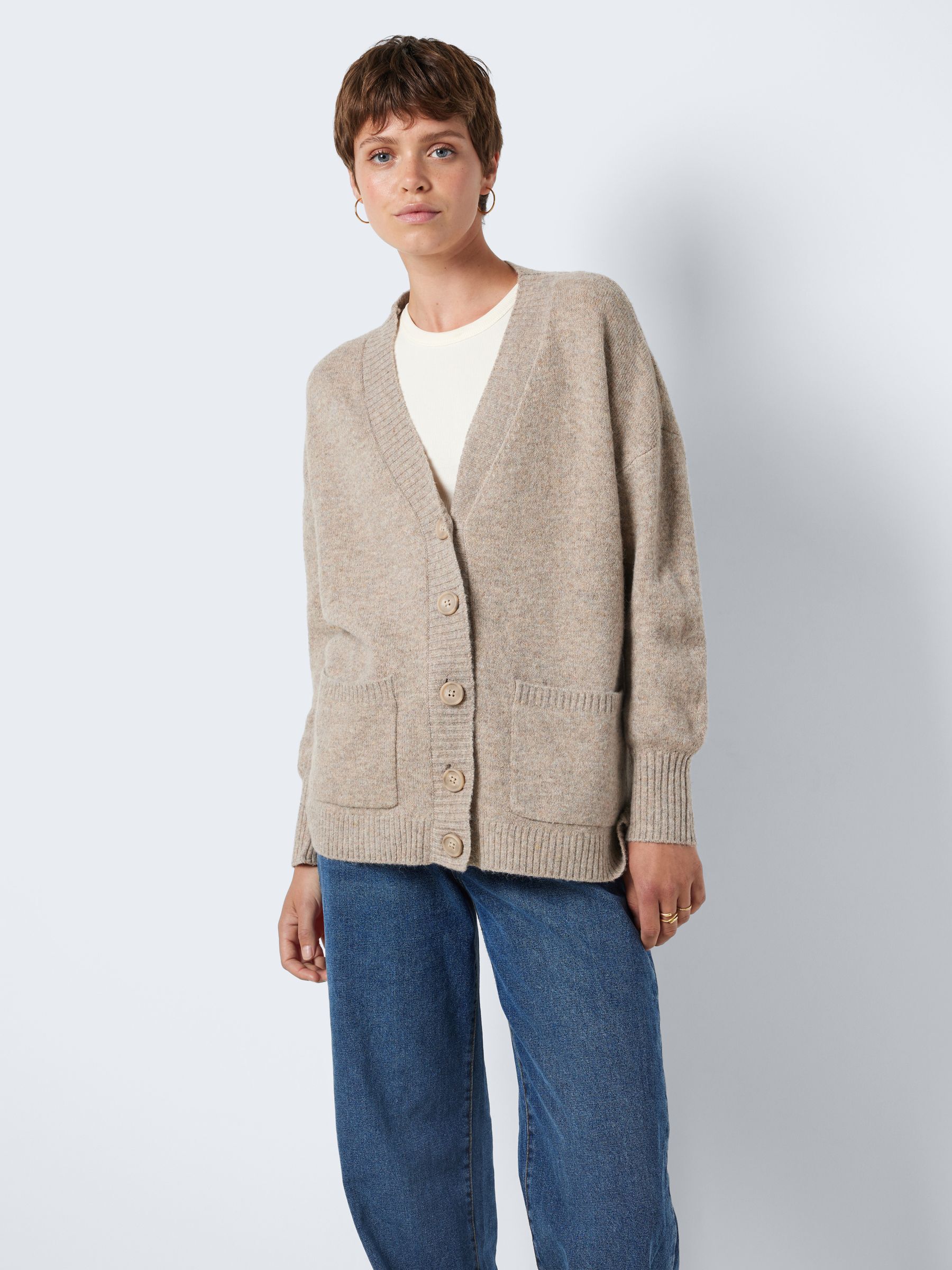 Beige cardigan short hot sale