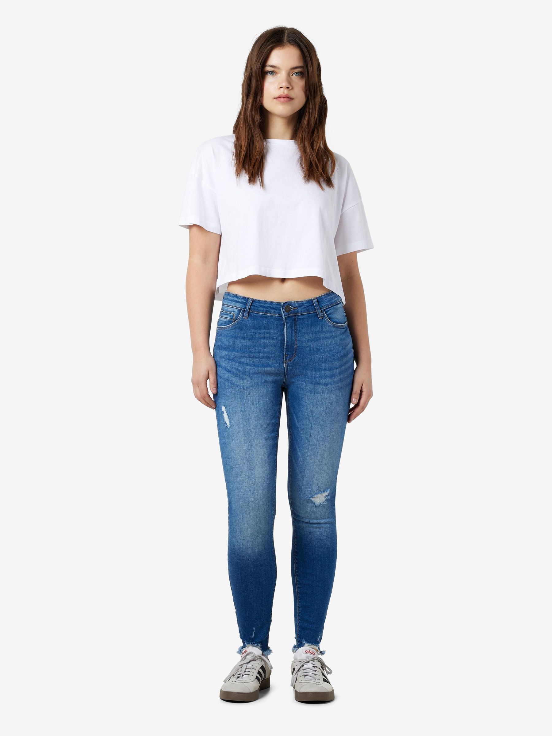 Cropped slim fit jeans sale