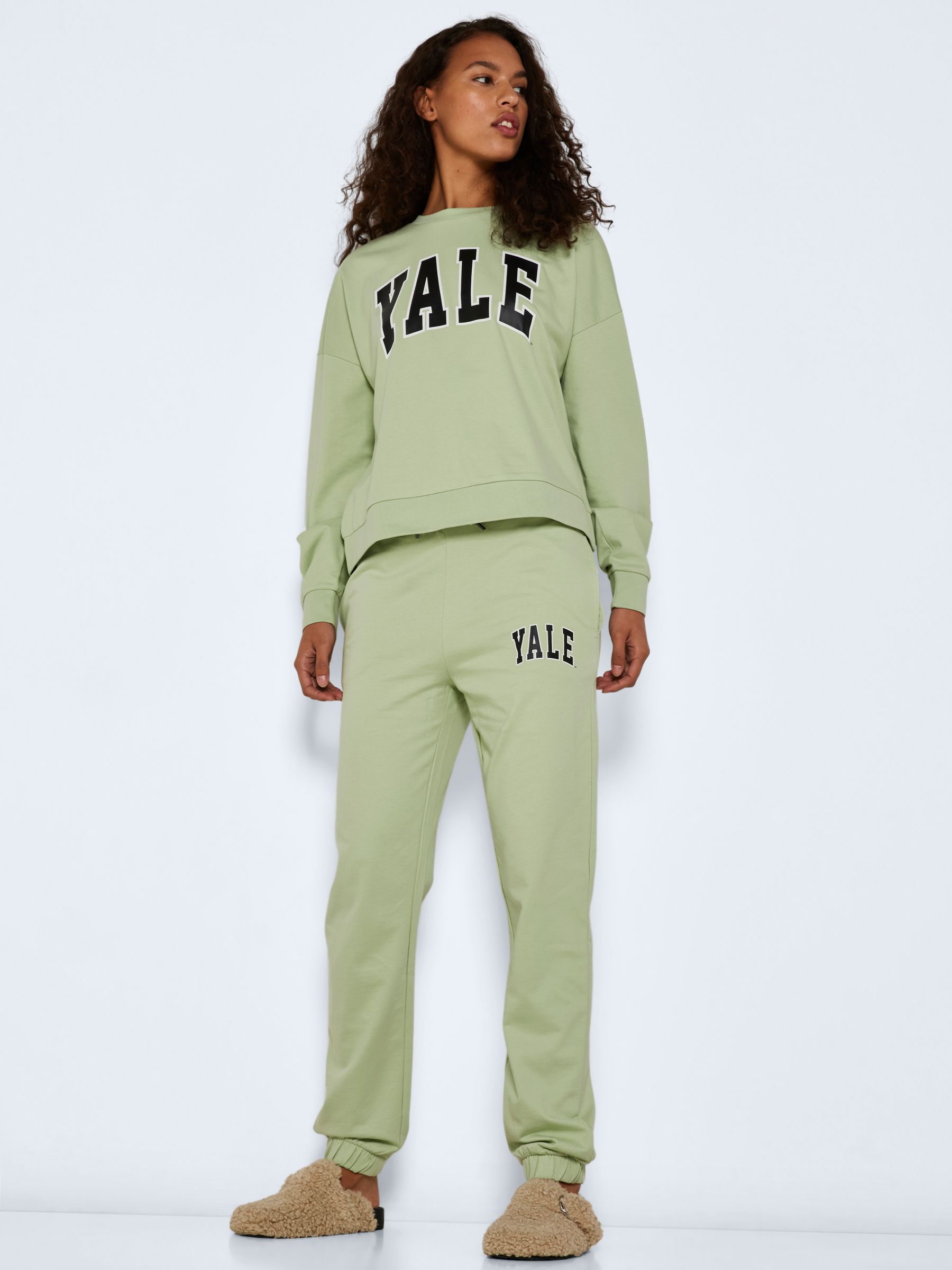 YALE SWEATPANTS Green NOISY MAY