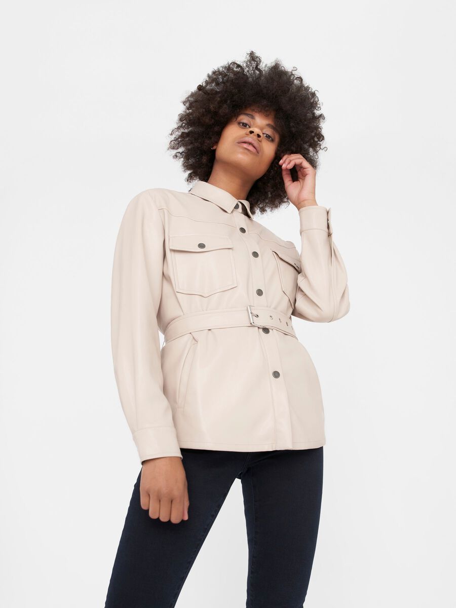 IMITATION JACKET, Taupe Gray, highres