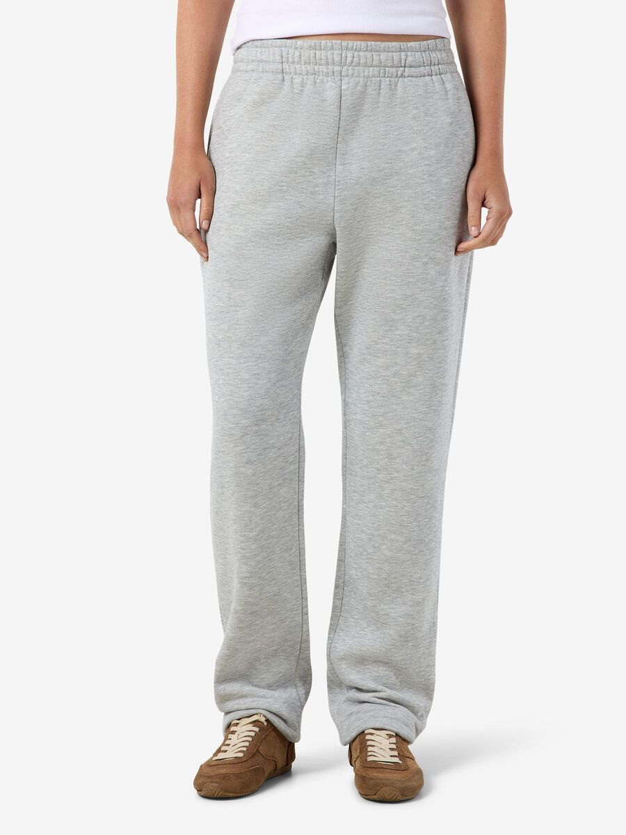 Product tile image NMBLOOM SWEATPANTS, Light Grey Melange 27039510_LightGreyMelange