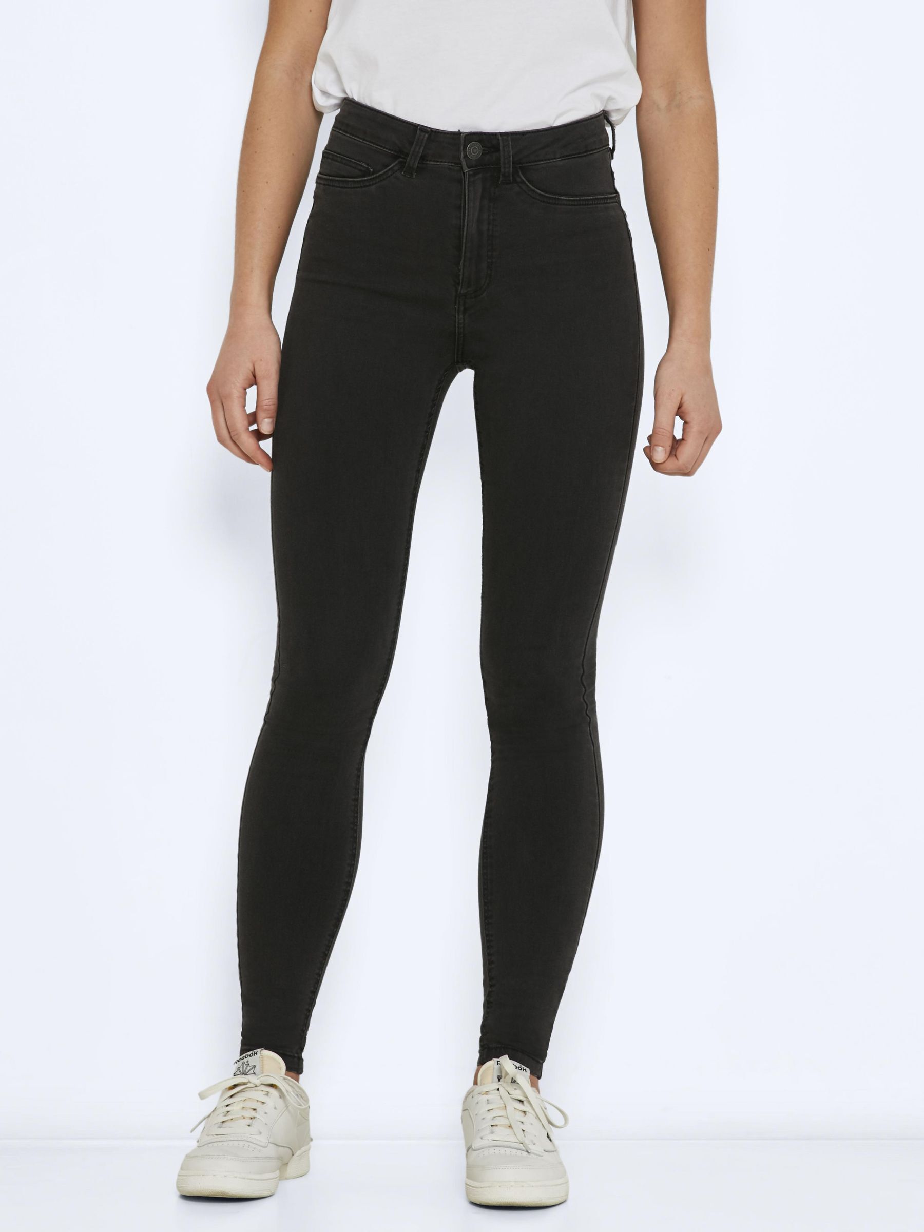 NMCALLIE HIGH WAIST SKINNY FIT JEANS Grau NOISY MAY