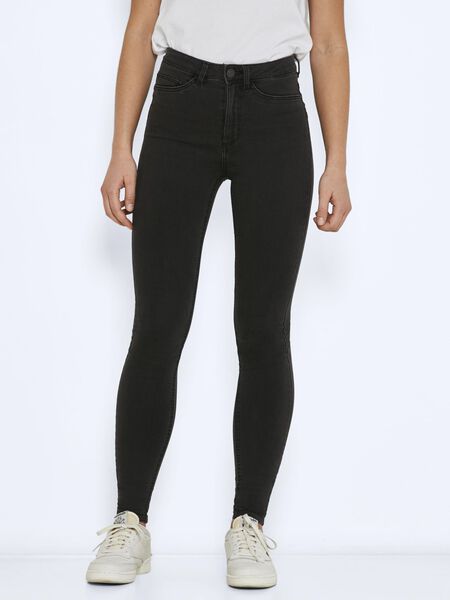 Noisy May NMCALLIE HIGH WAIST SKINNY FIT JEANS, Dark Grey Denim, highres - 27012742_DarkGreyDenim_003.jpg