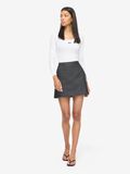 Product image thumbnail - NMNICKI MINI WRAP SKIRT, Grey Denim | 3
